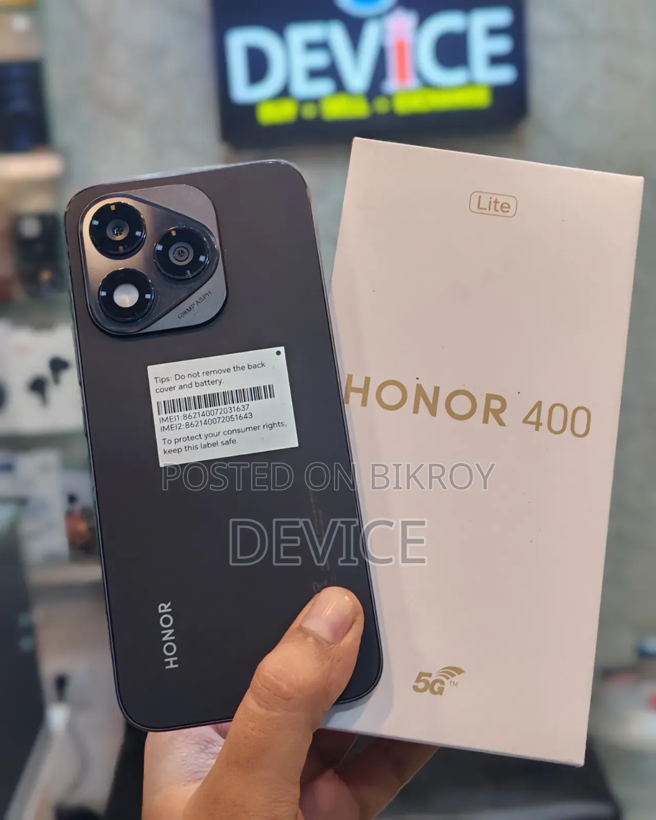 Honor 400 Lite 256 GB Black