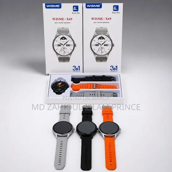 New WISME X69 Smart Watch – 3+1 Strap Edition