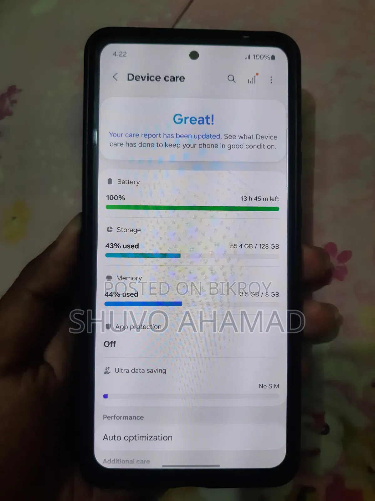 Samsung Galaxy A52 128 GB Blue