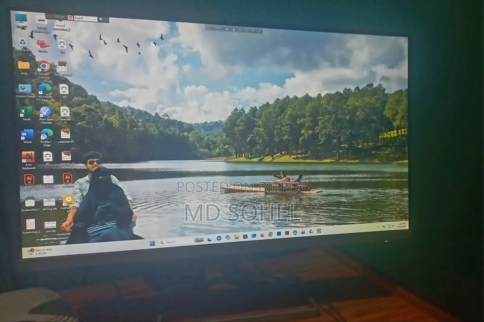 Desktop Computer HP 8GB Intel Core i3 SSD 250GB