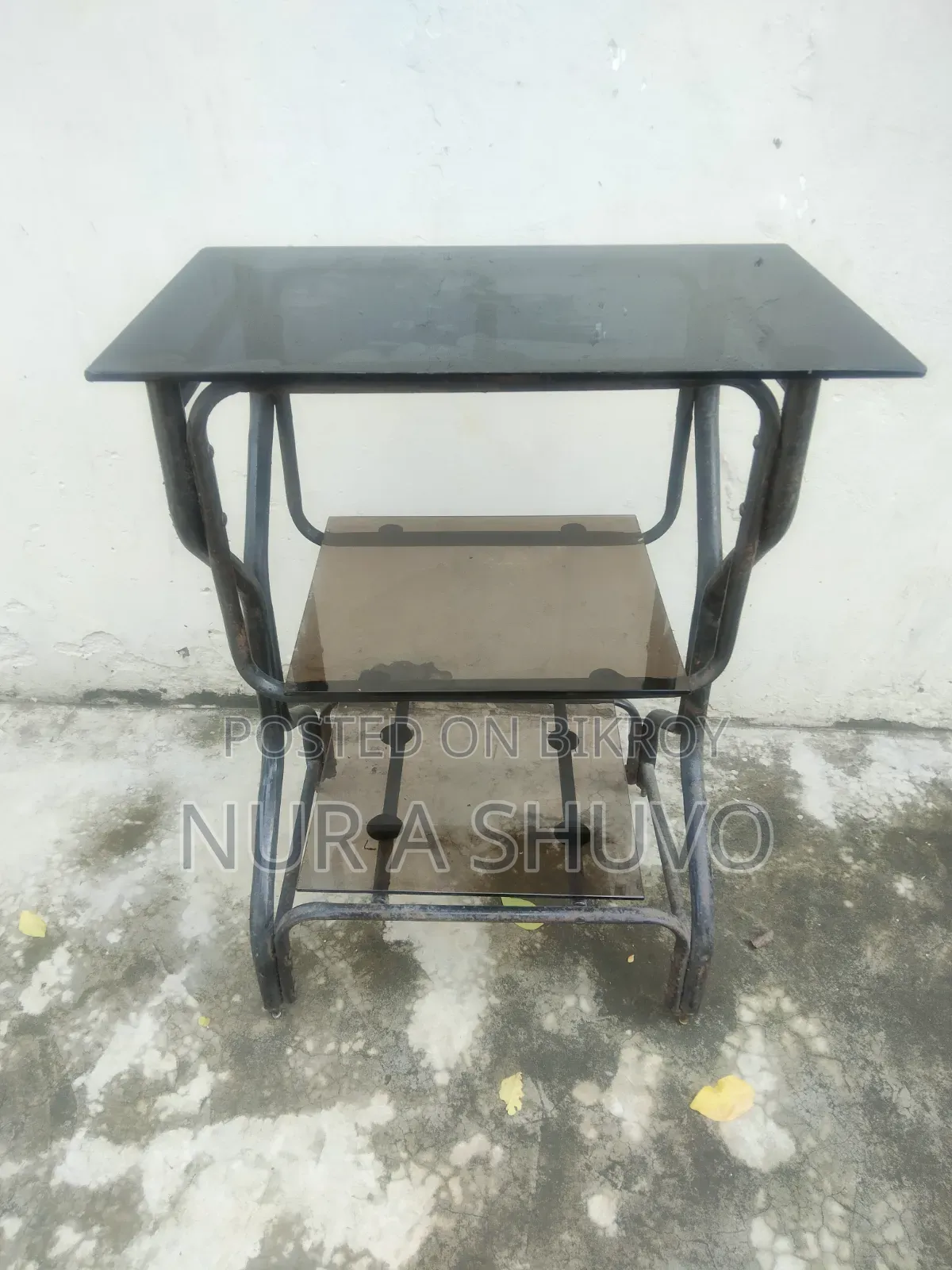 Chair and glass table for sale