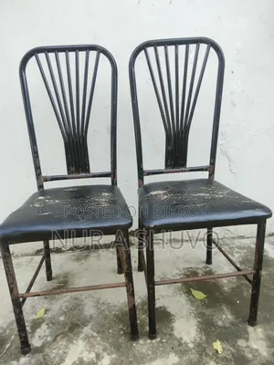 Chair and glass table for sale
