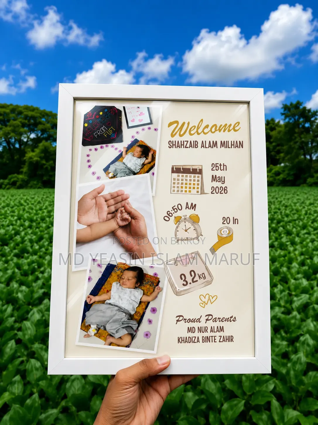 Any special day, make it unforgettable with a beautiful frame!