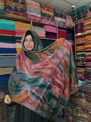 Slub Cotton Print Hijab,