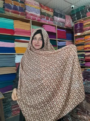 Slub Cotton Print Hijab,