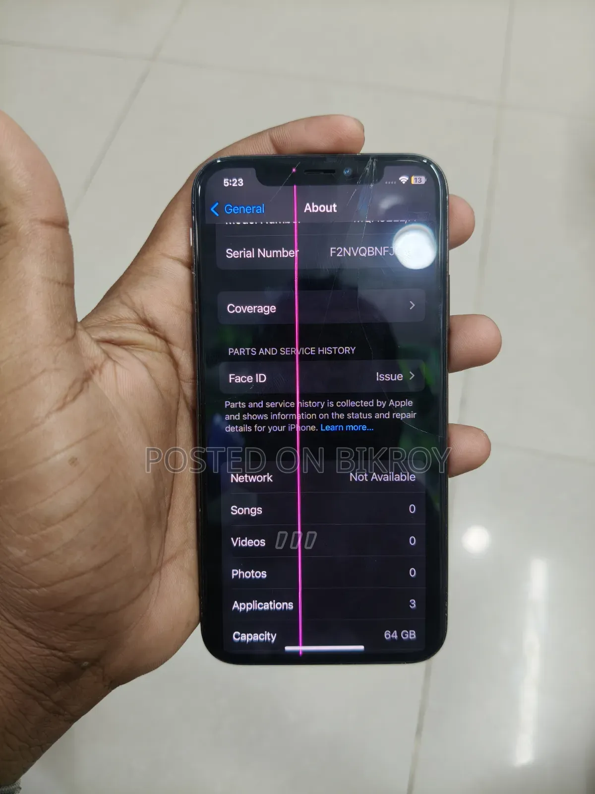 Apple iPhone X 64 GB Black