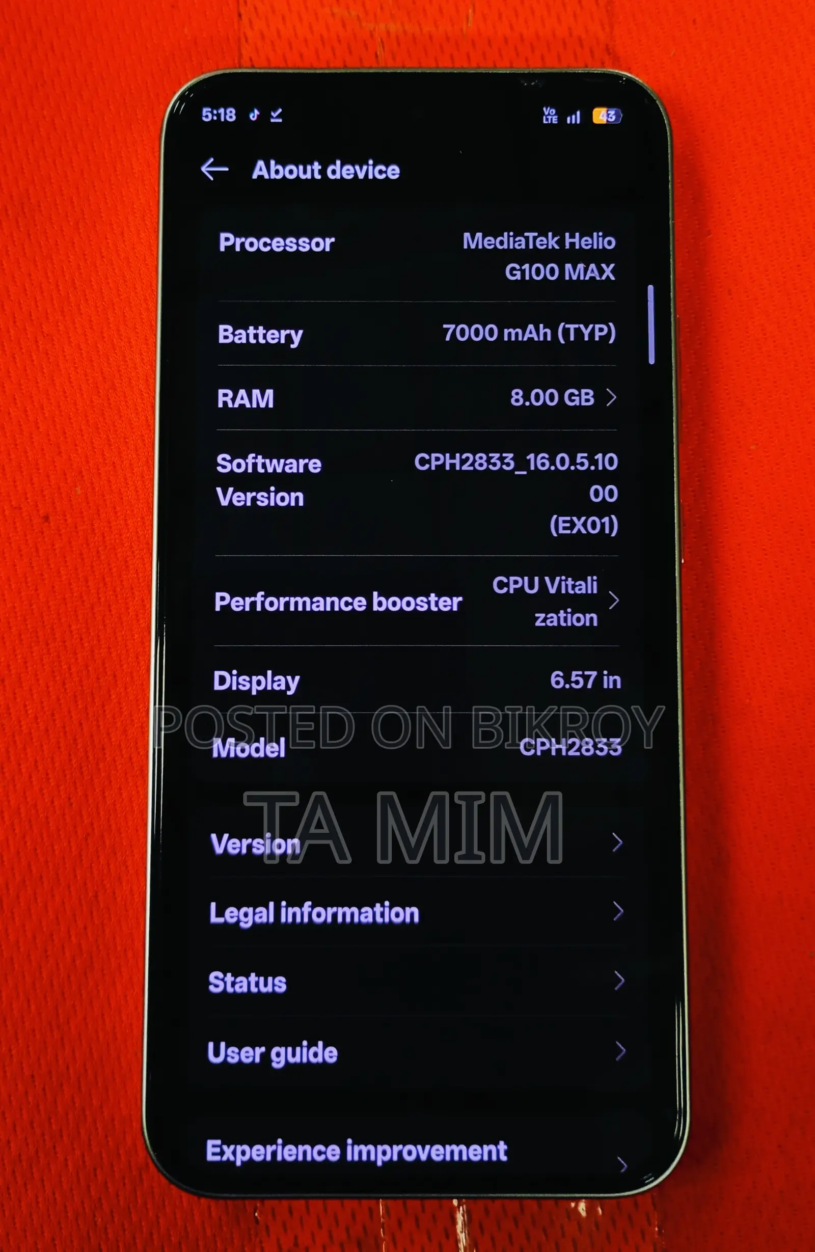Oppo A6s Pro 256 GB White