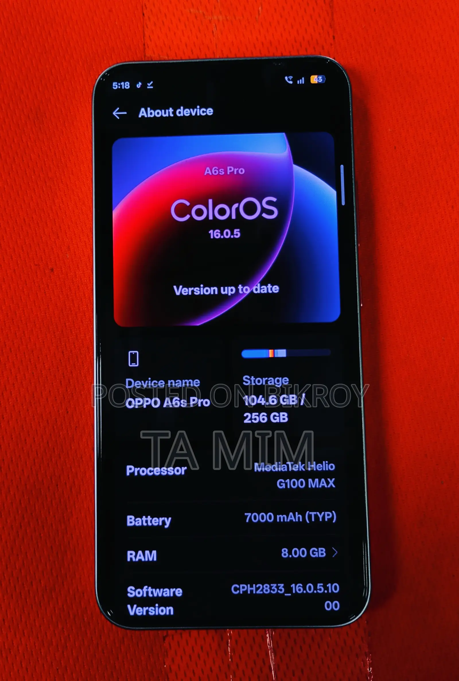 Oppo A6s Pro 256 GB White