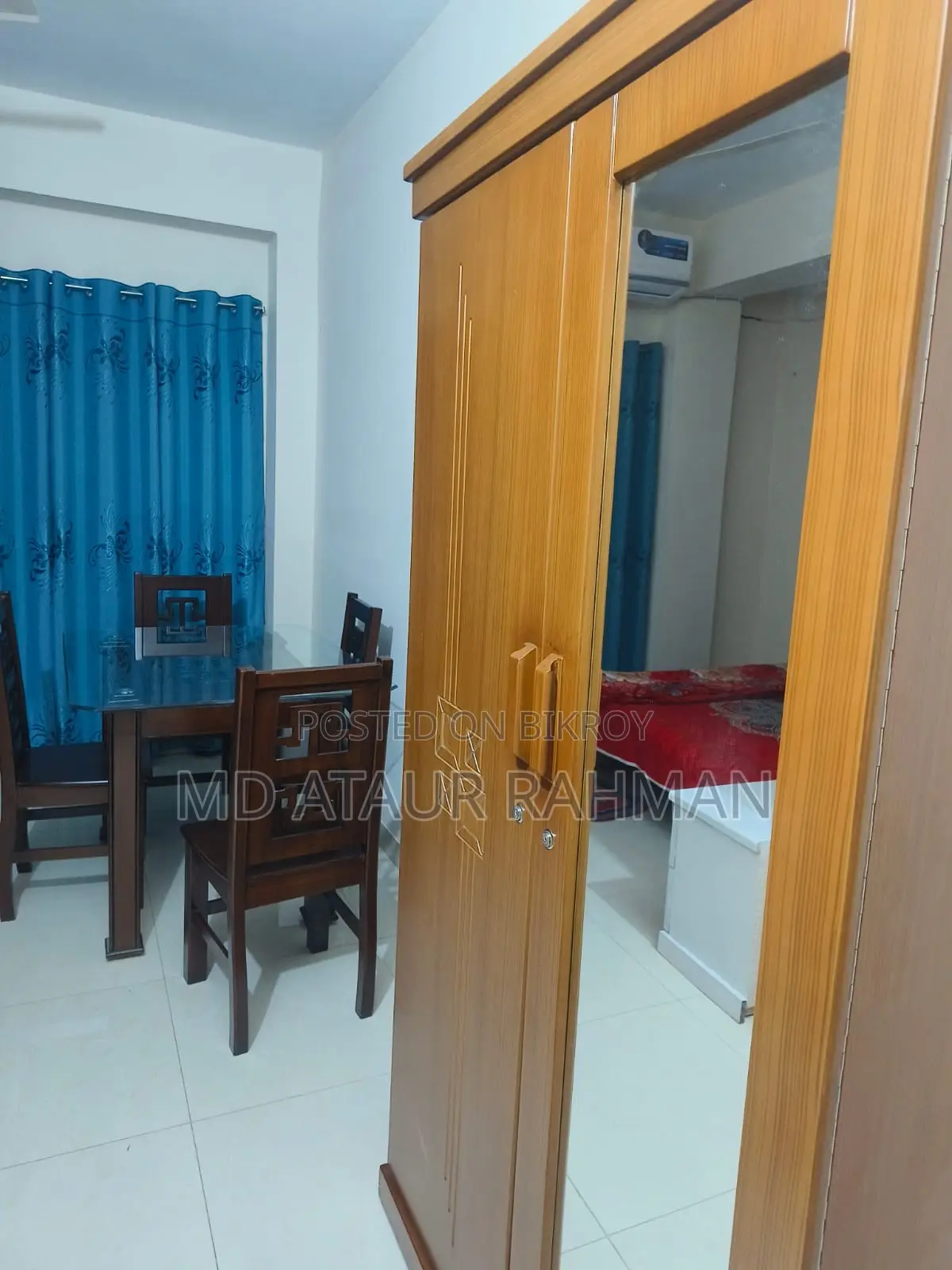 উত্তরায় ফার্নিশড ১-বেডরুমের অ্যাপার্টমেন্ট ভাড়া হবে