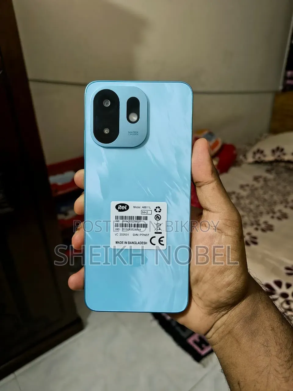 New Itel A100C 64 GB Blue
