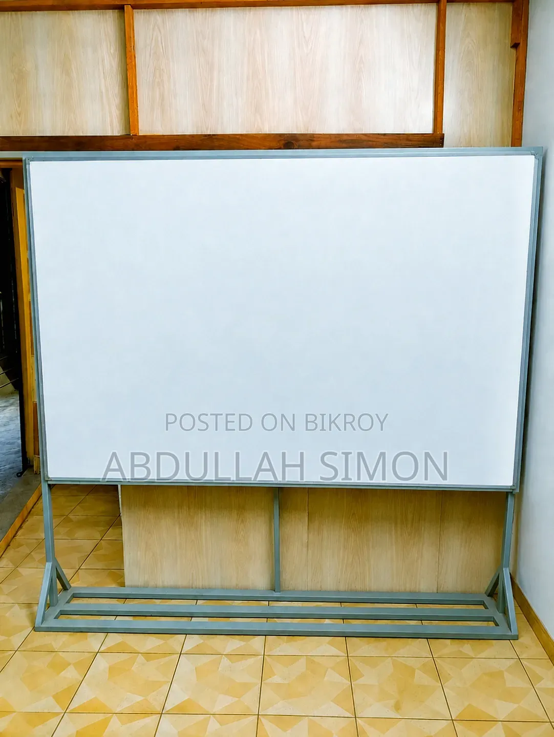 Whiteboard With Heavy Iron Stand | Excellent Condition