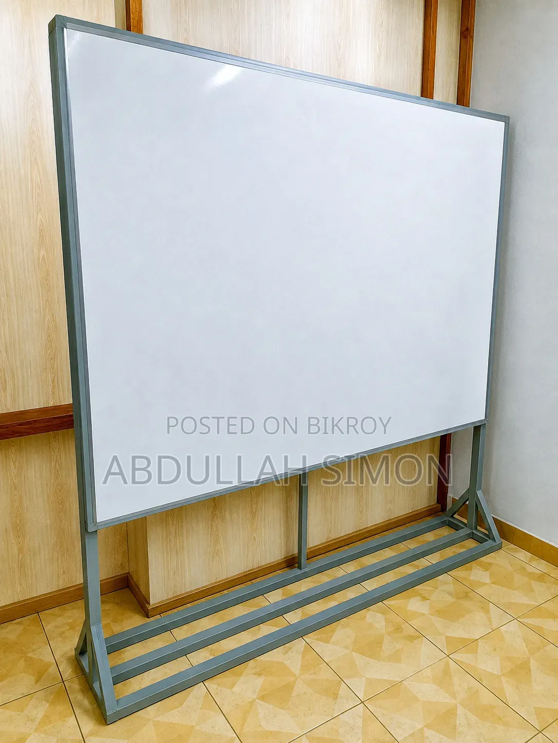 Whiteboard With Heavy Iron Stand | Excellent Condition