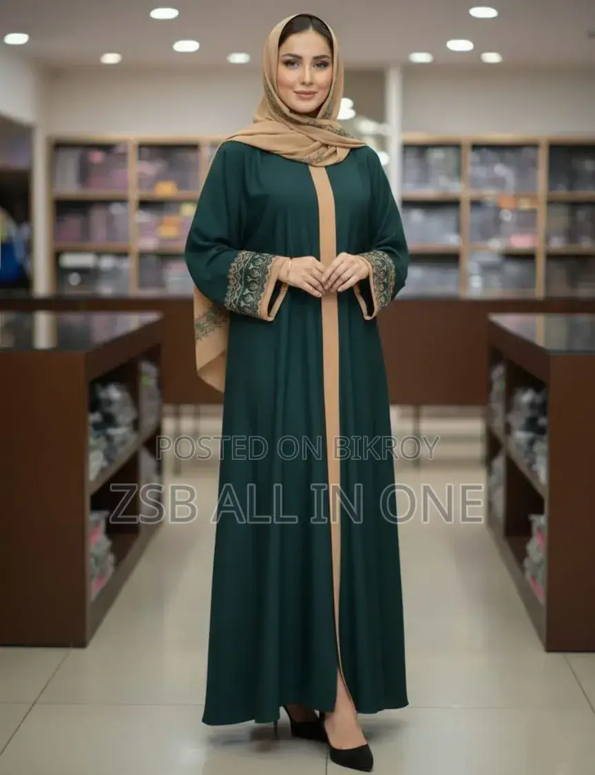 স্নেহা এমব্রয়ডারি বোরকা উইথ হিজাব