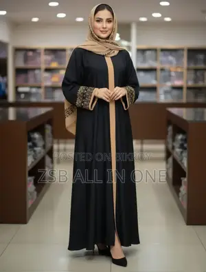 স্নেহা এমব্রয়ডারি বোরকা উইথ হিজাব