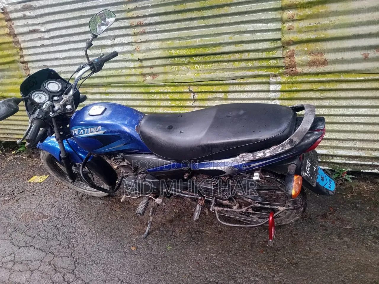 Bajaj Platina 100 2014 Blue