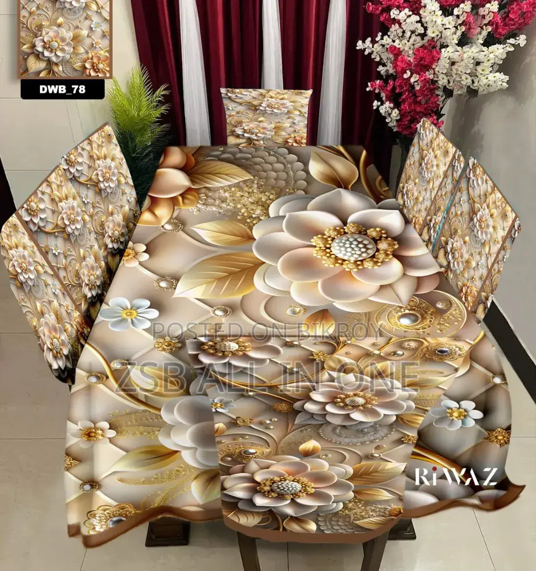 Original 3D Printed Dining Chair Table Cover