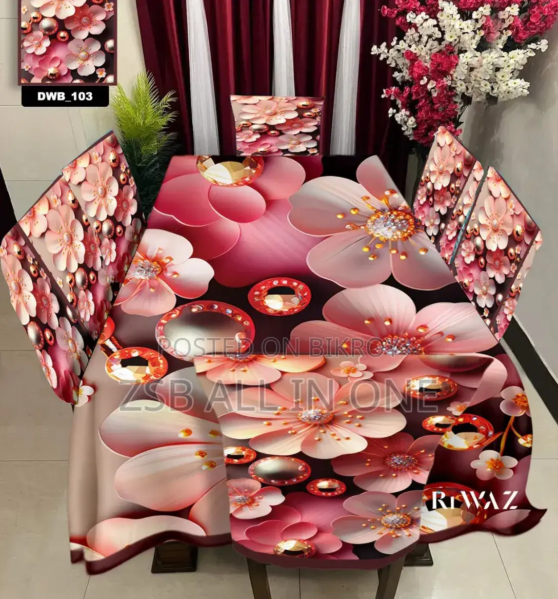 Original 3D Printed Dining Chair Table Cover
