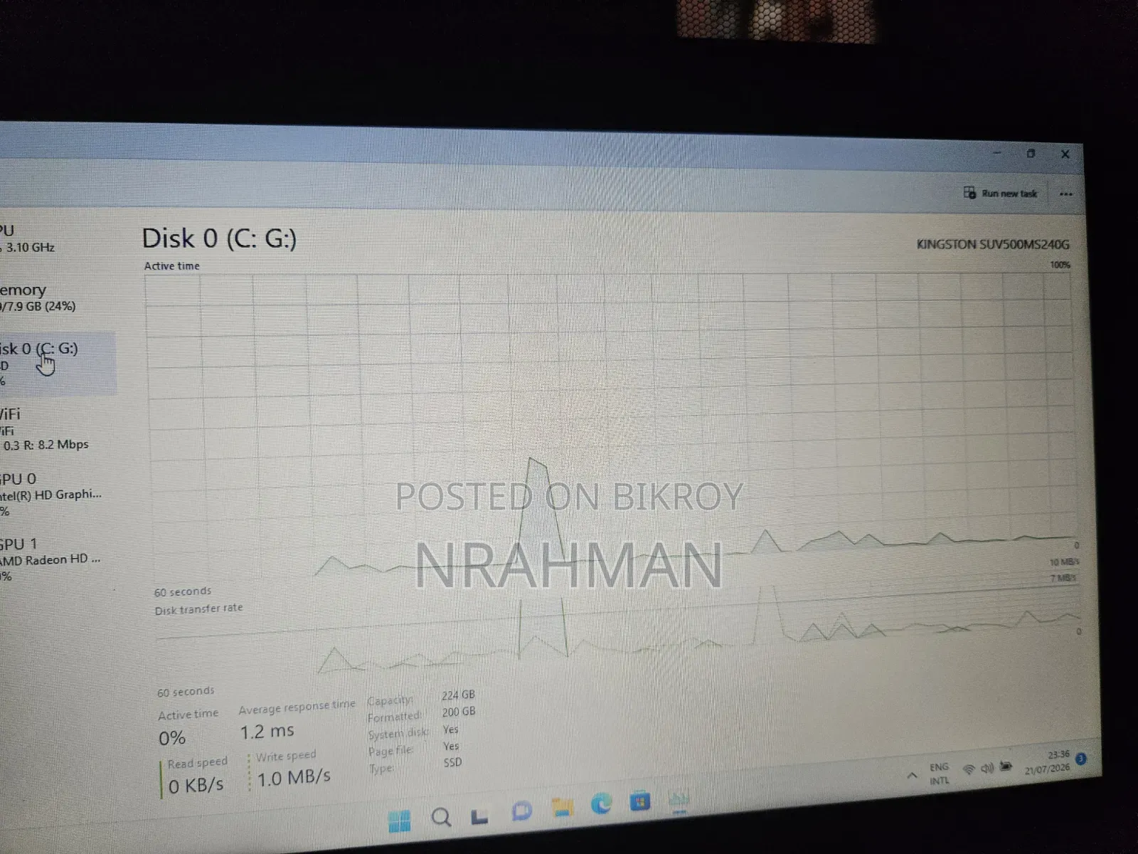 ল্যাপটপ ডেল ল্যাটিটিউড ই৬৪৪০ ৮জিবি ইন্টেল কোর আই সেভেন এসএসডি ২৫৬জিবি