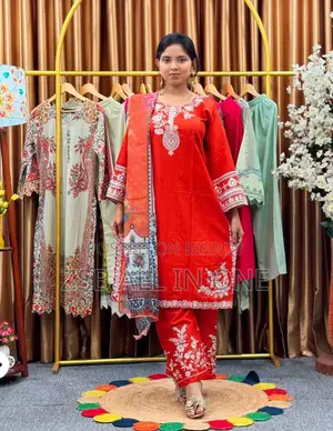 Premium Slub Cotton Three Piece