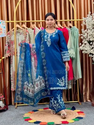 Premium Slub Cotton Three Piece