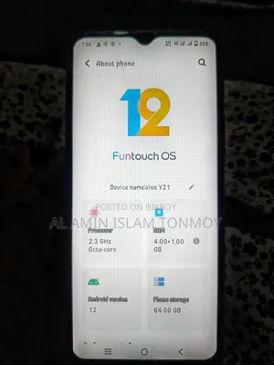 Vivo Y21 64 GB Blue