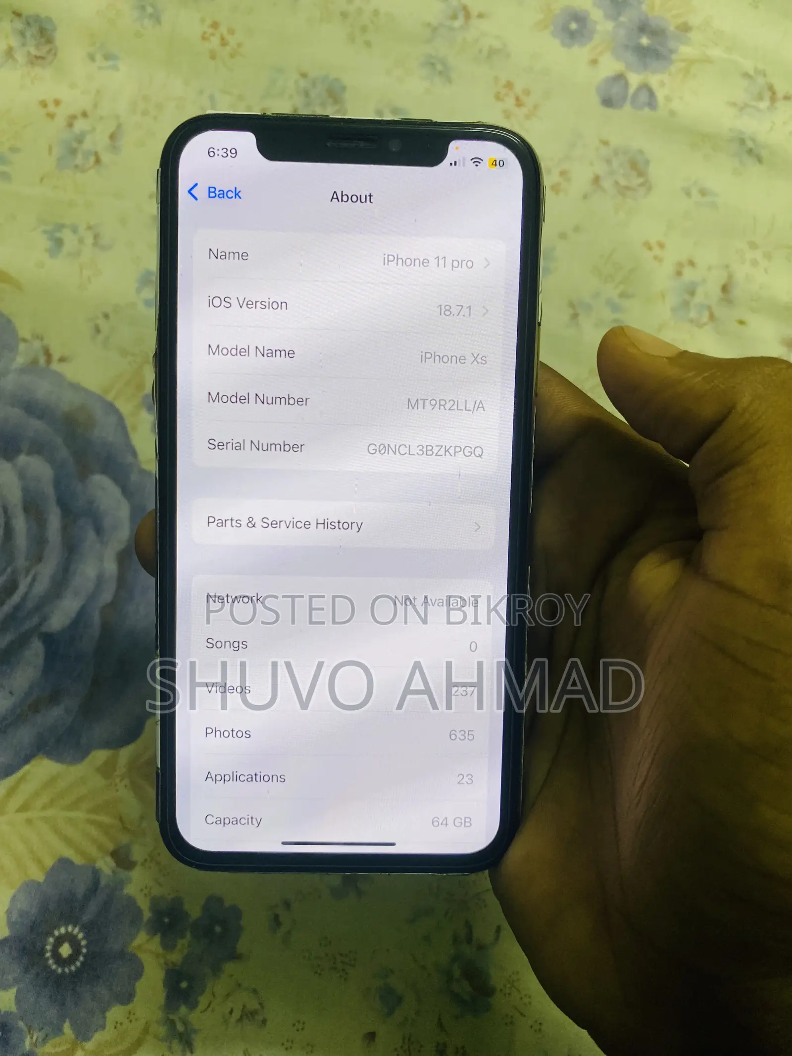 অ্যাপল আইফোন XS ৬৪ জিবি গোল্ড