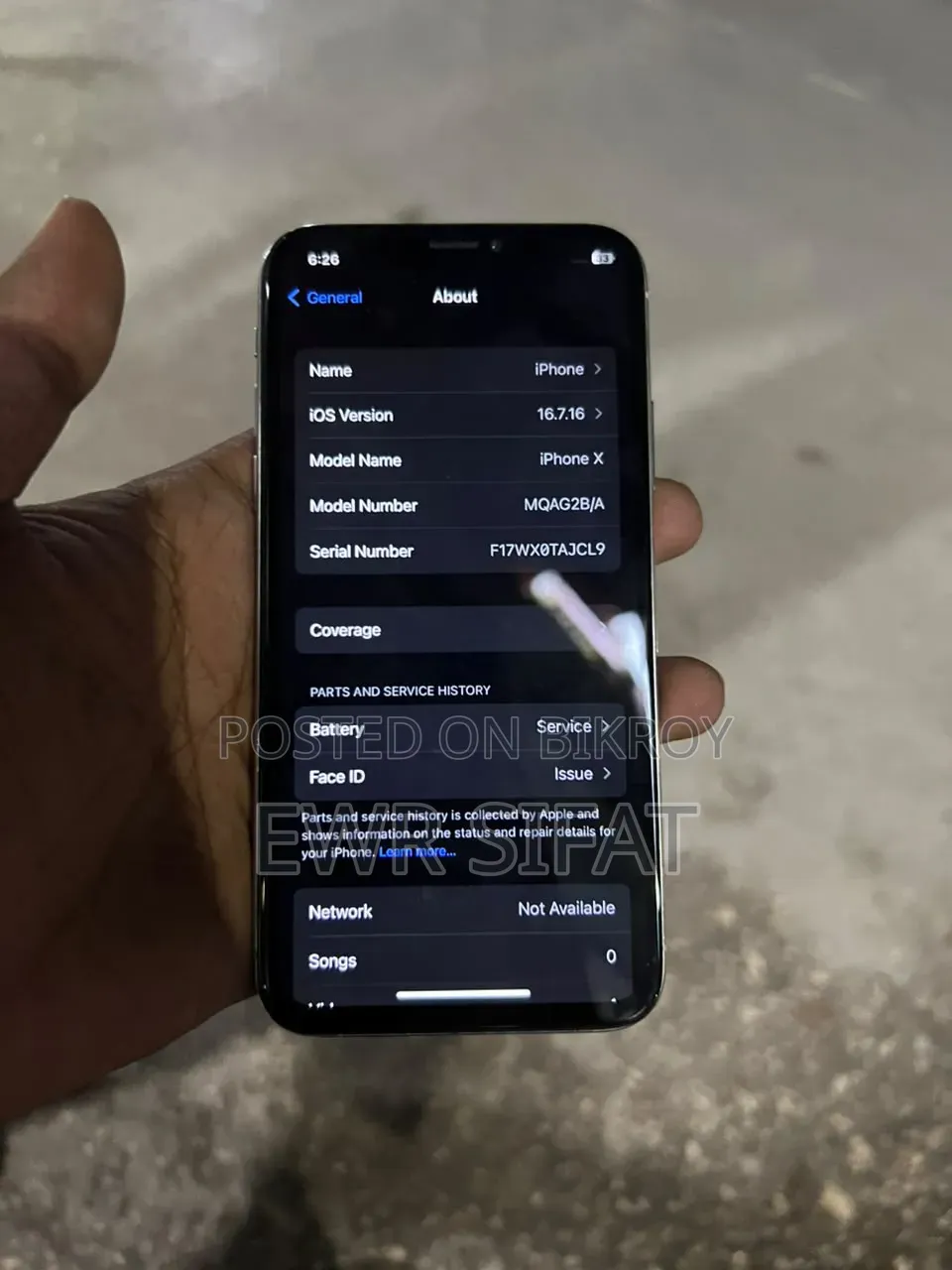 Apple iPhone X 256 GB White