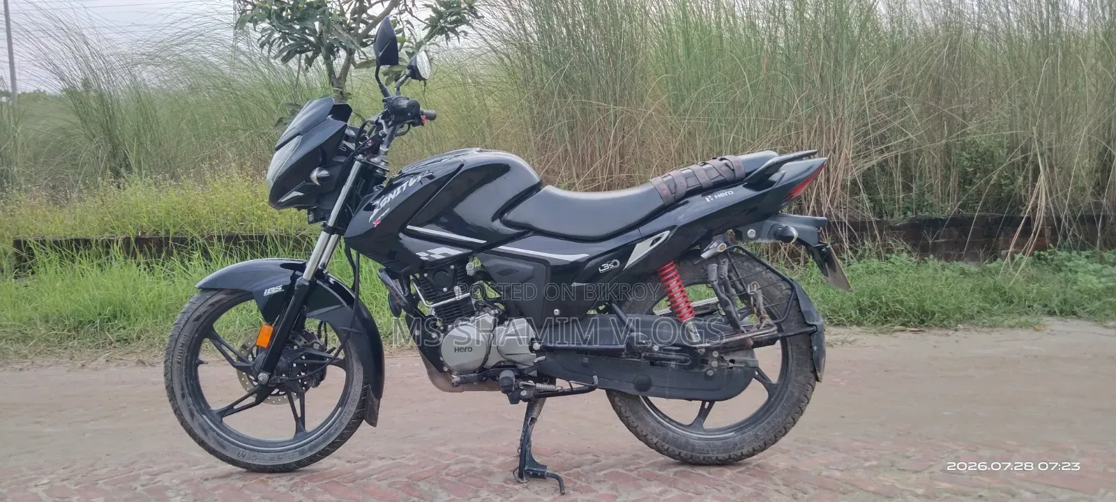হিরো ইগনিটর এক্সটেক ১২৫ রিফ্রেশ ২০২৩ কালো