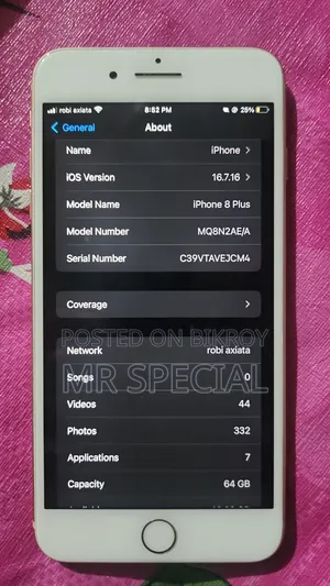Apple iPhone 8 Plus 64 GB Rose Gold