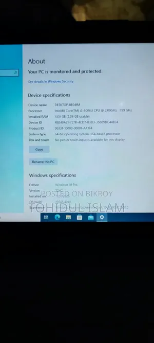 Laptop HP 240 G6 4GB Intel Core i3 1TB HDD