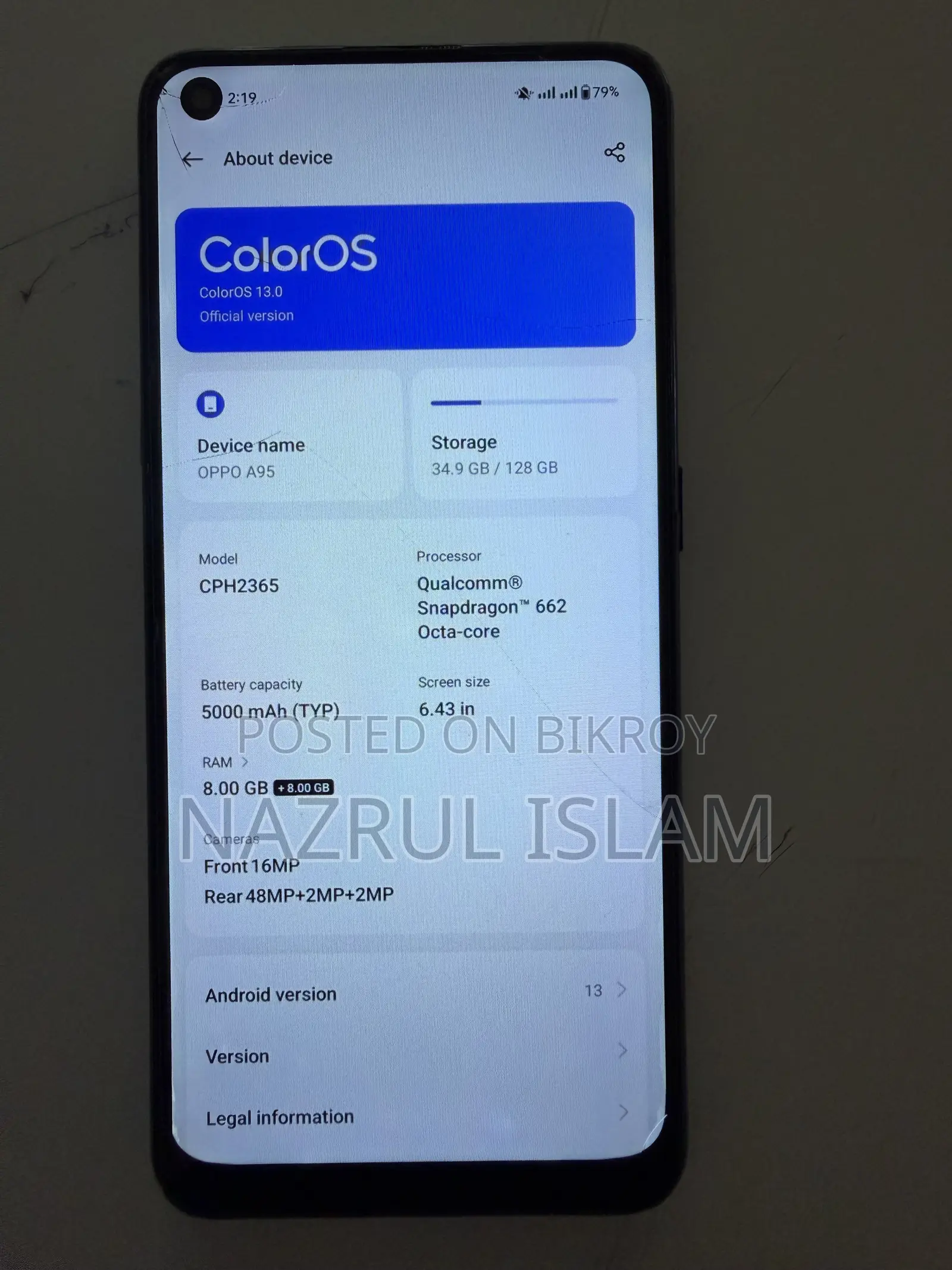 Oppo A95 128 GB Black