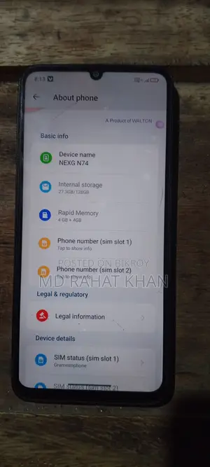 Walton NEXG N74 128 GB Black