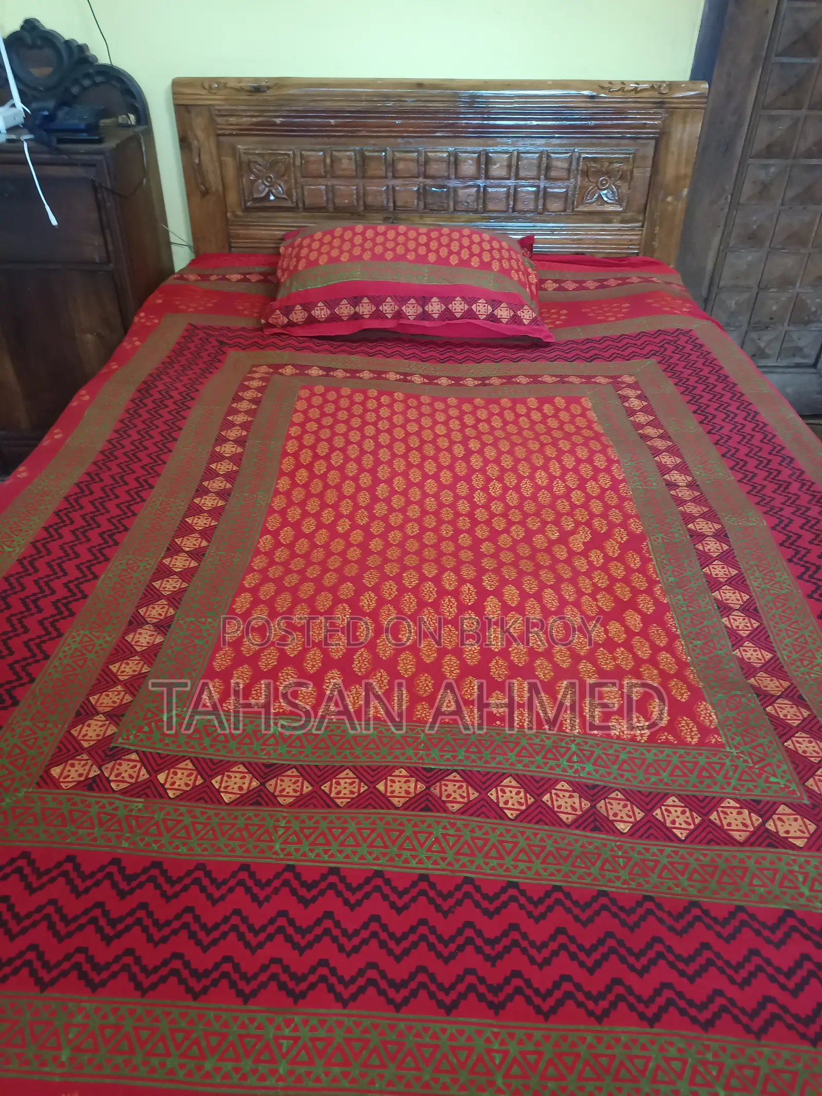 A bed will be sold