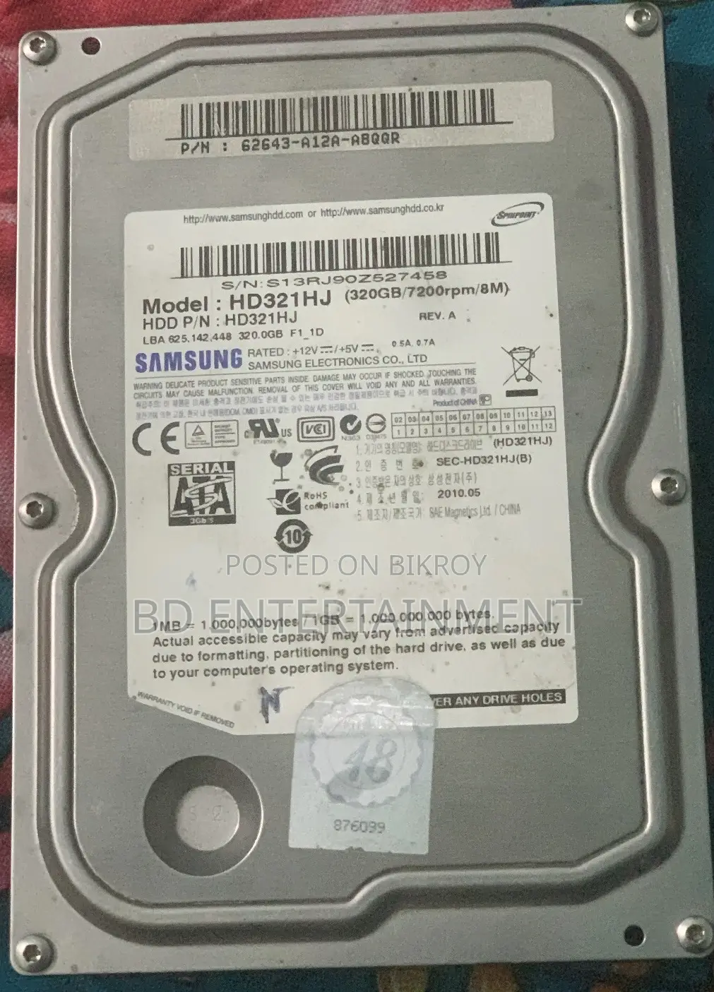 320GB Hard Disk