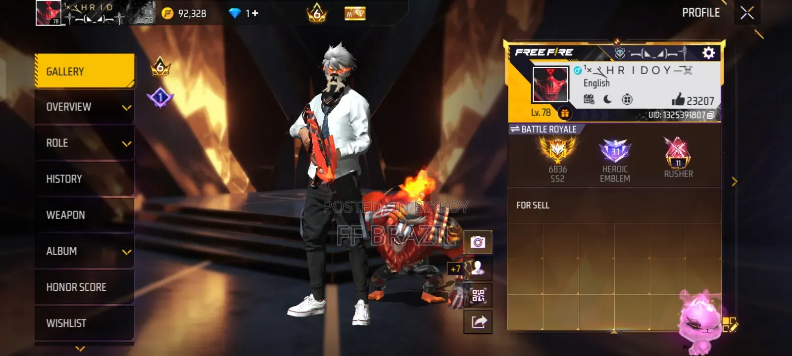 Free Fire Account Sell