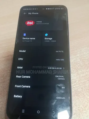 Itel Power 70 128 GB Blue