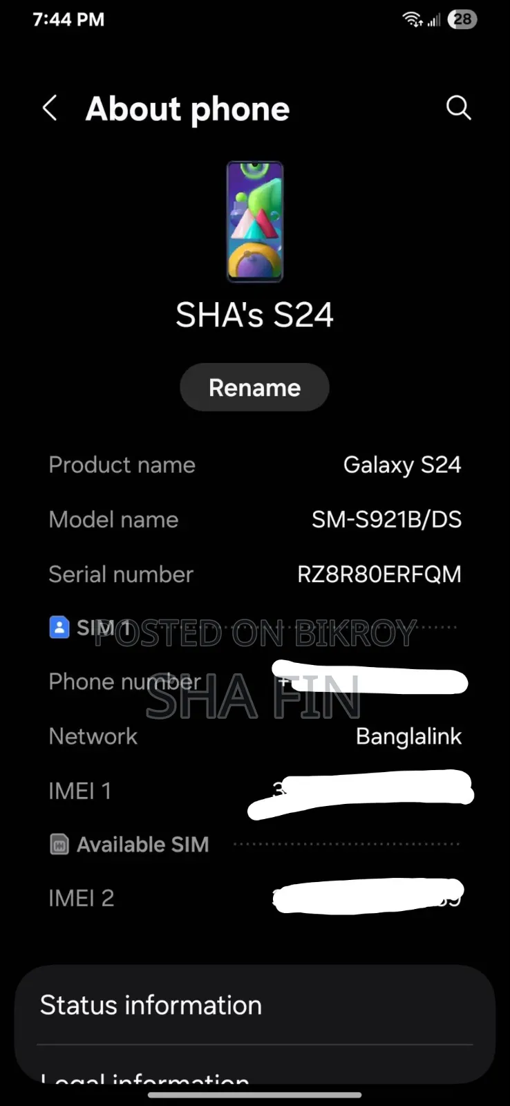 Samsung Galaxy M21 2021 64 GB Blue