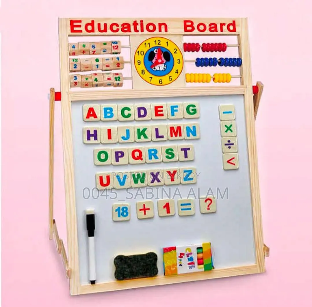 Multi-Function Education Board | Wooden Education Board