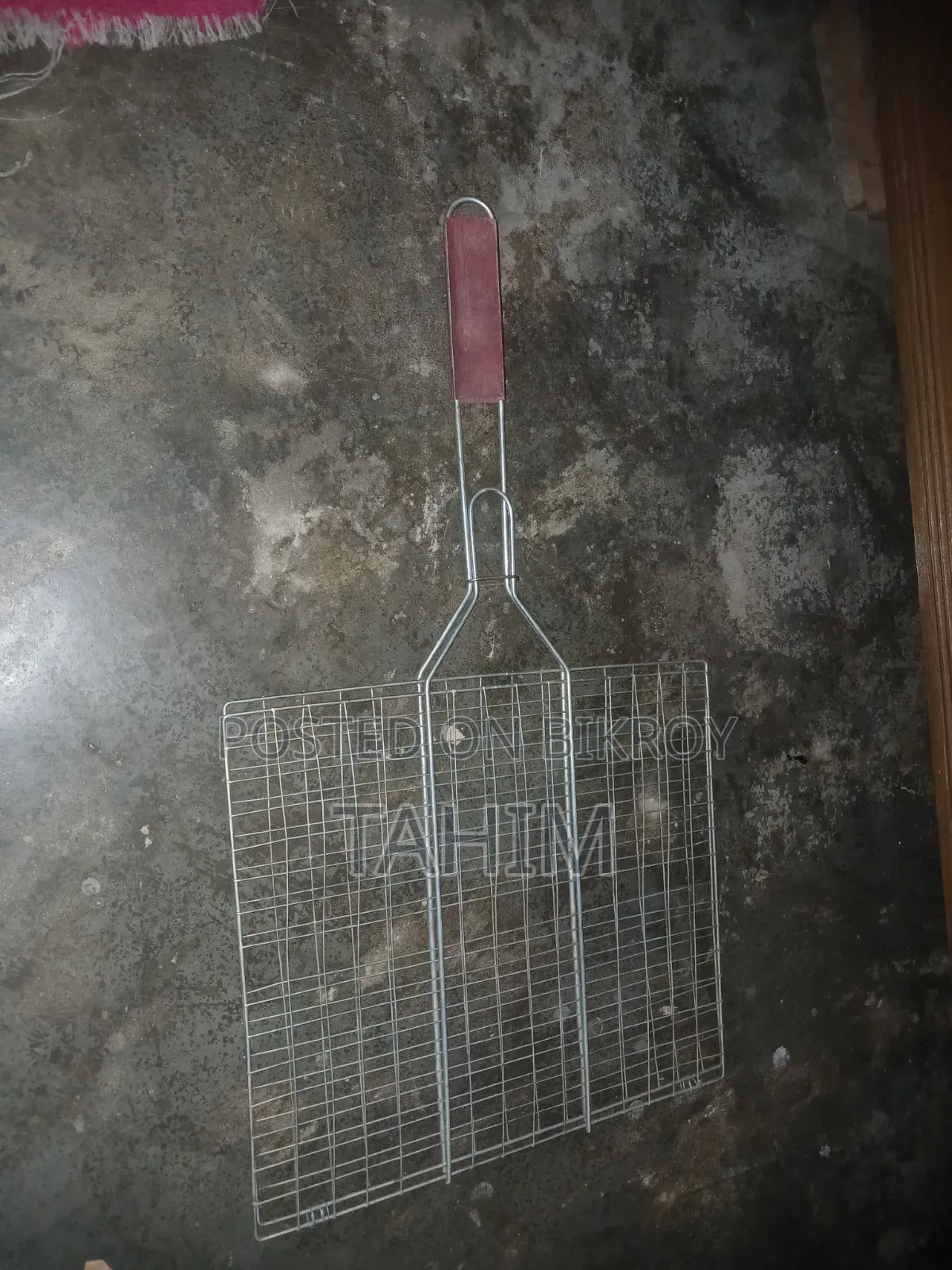 BBQ Grill Basket | Double-Sided Net for Grilling Fish, Meat | L