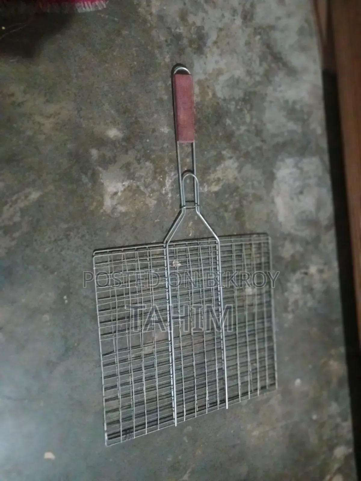 BBQ Grill Basket | Double-Sided Net for Grilling Fish, Meat | L