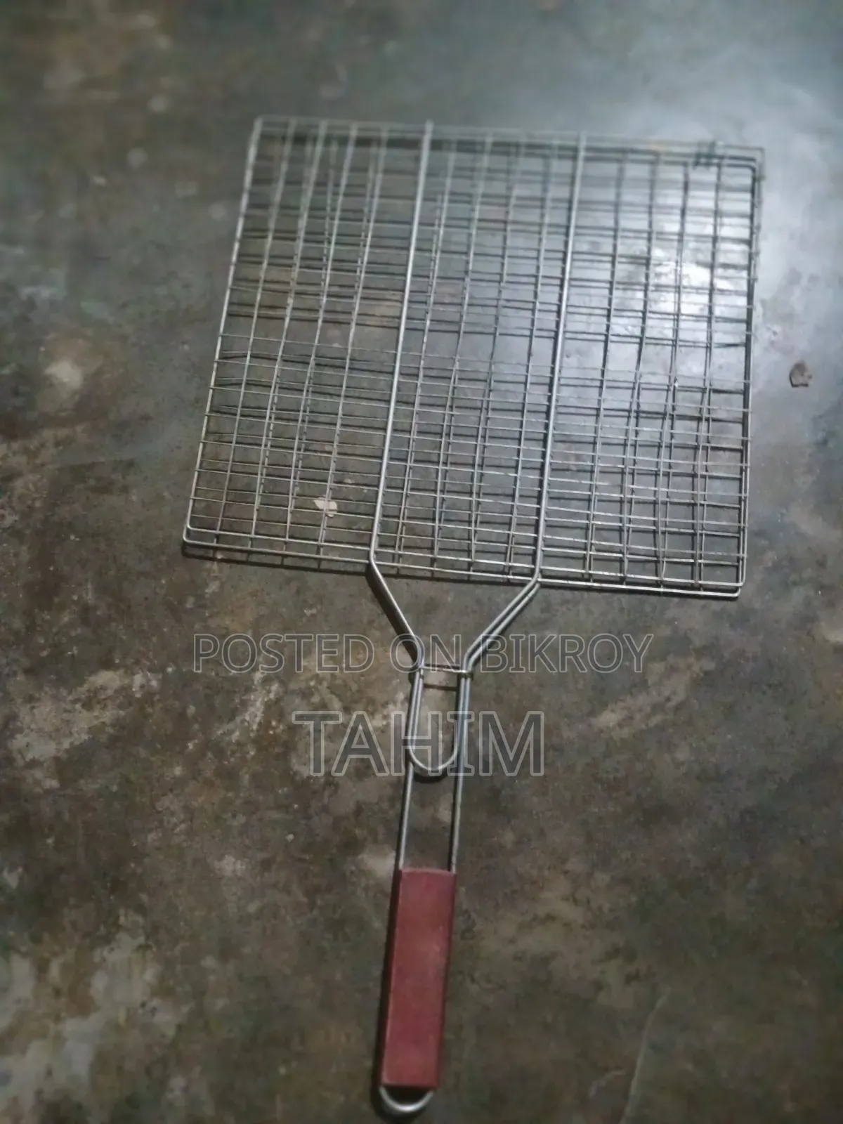 BBQ Grill Basket | Double-Sided Net for Grilling Fish, Meat | L