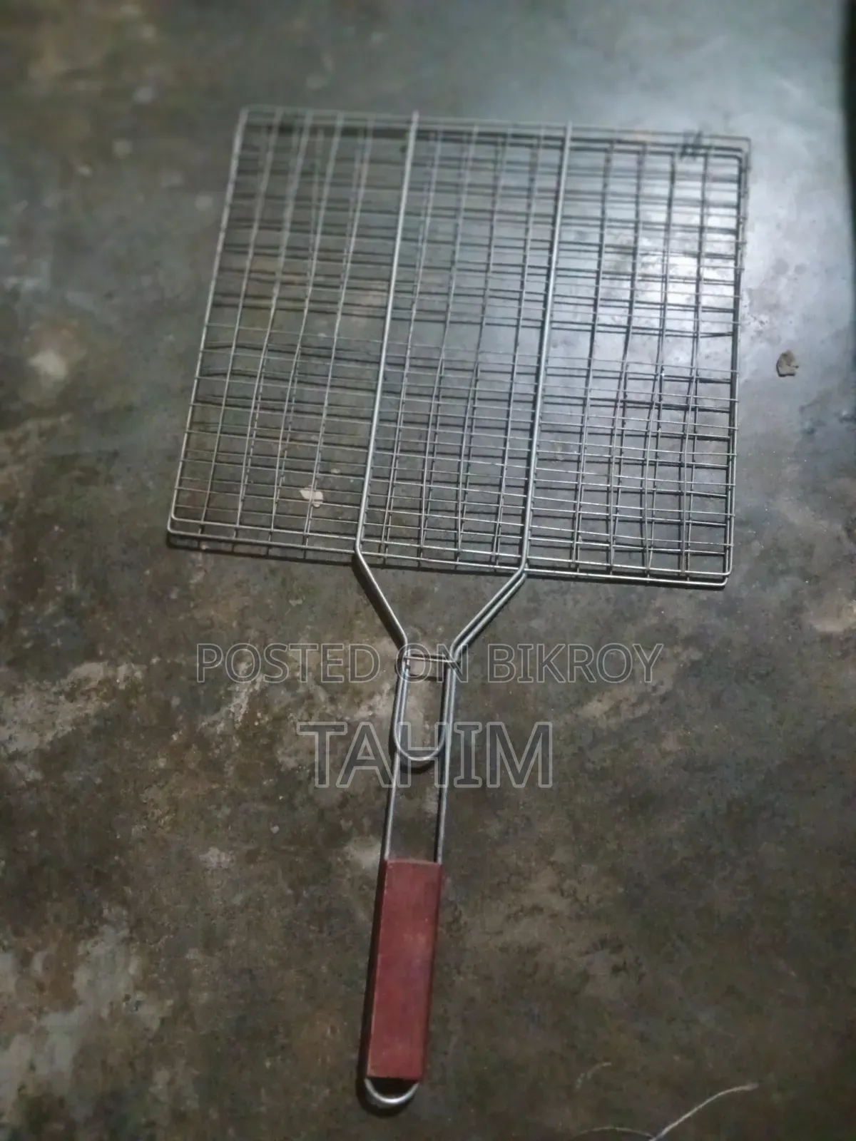 BBQ Grill Basket | Double-Sided Net for Grilling Fish, Meat | L