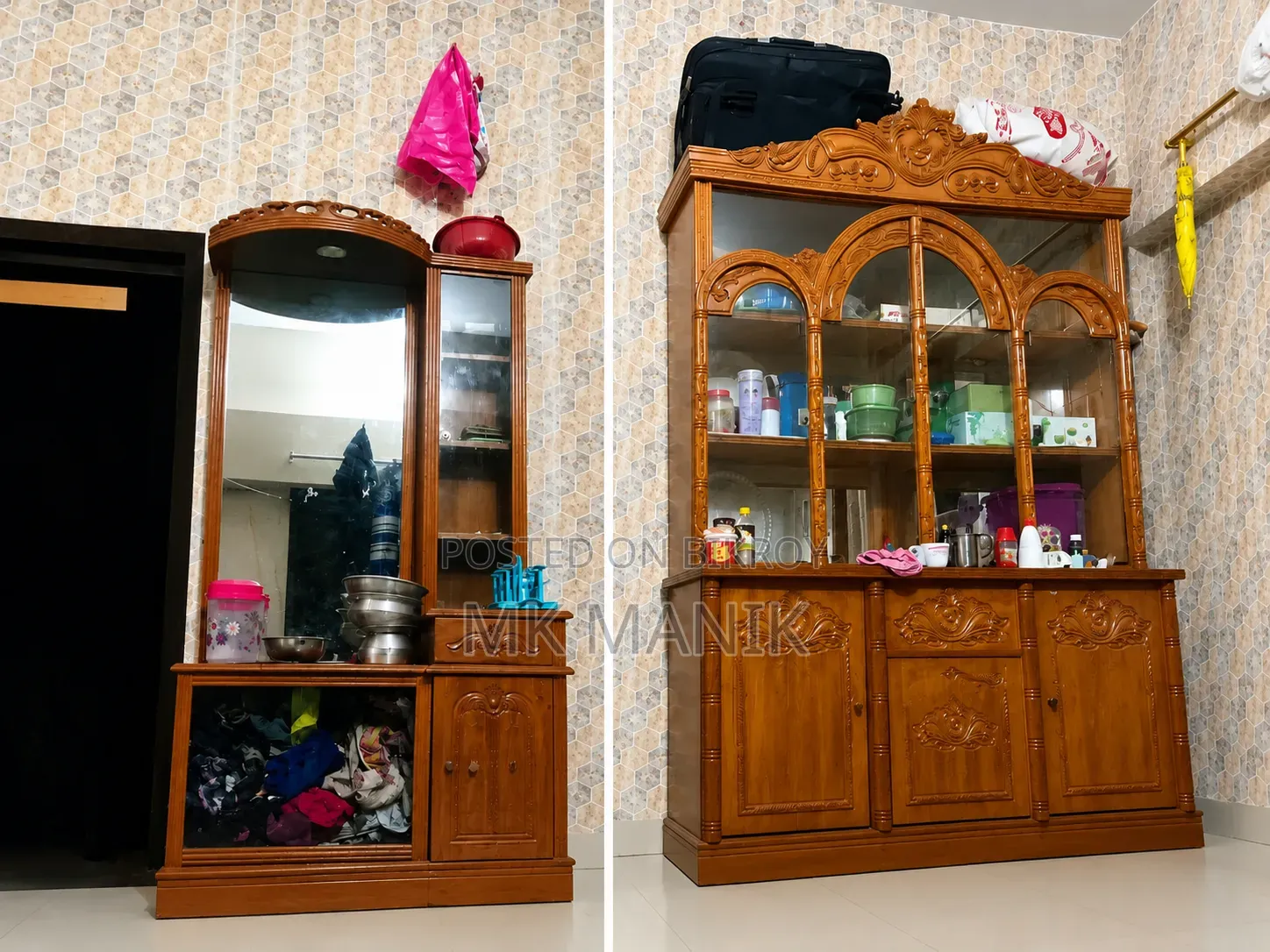For Sale: Wooden Showcase / Crockery Cabinet (Good Condition)