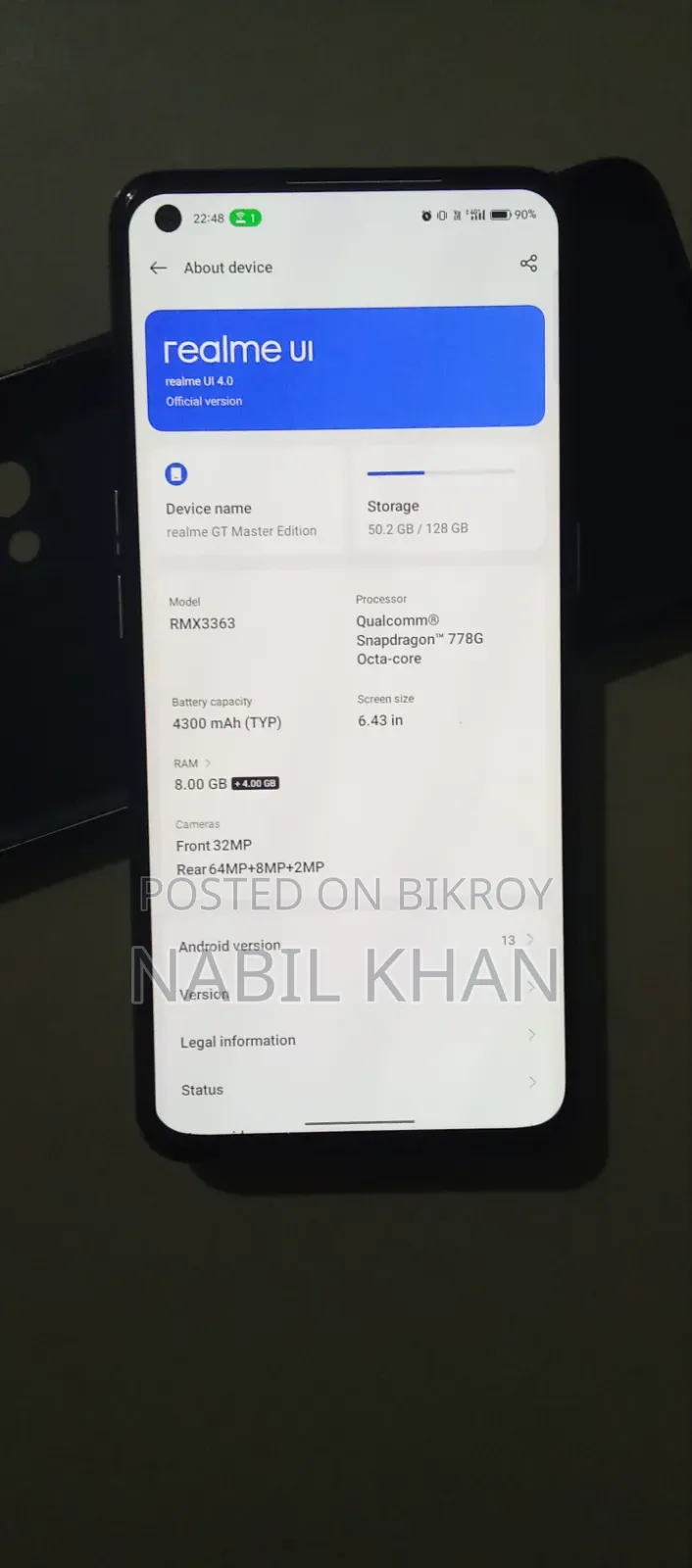 Realme GT Master Edition 128 GB White