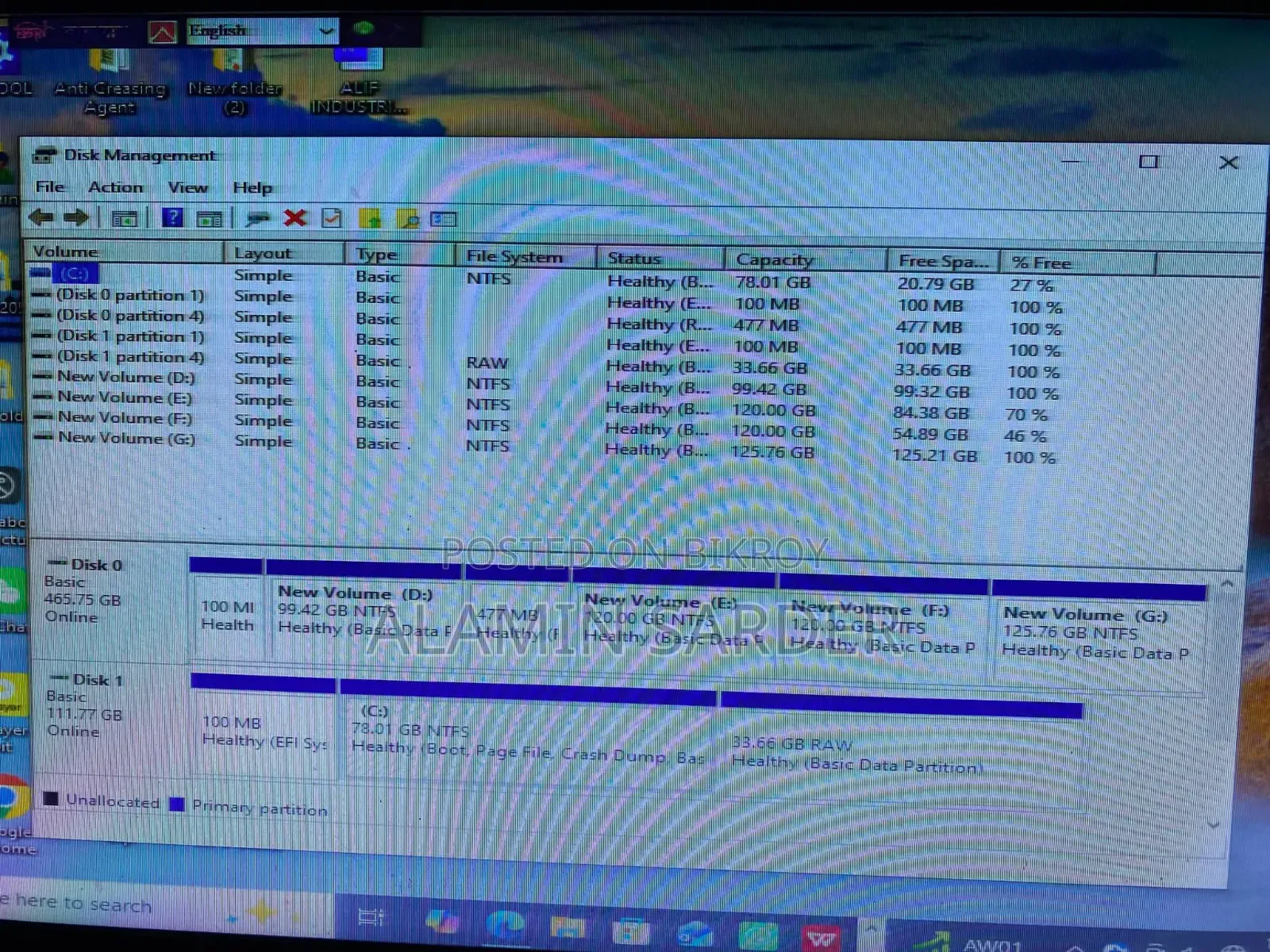 Desktop Computer Gigabyte 8GB Intel Core I3 HDD+SSD 512GB
