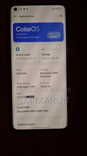 Oppo Reno5 Pro 5G 256 GB Gray
