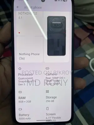 নাথিং ফোন ৩এ ২৫৬ জিবি ব্ল্যাক