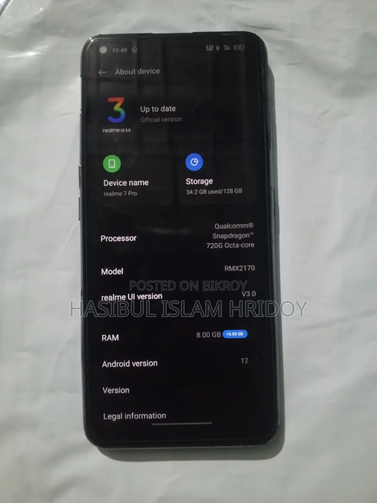 Realme 7 Pro 128 GB Silver