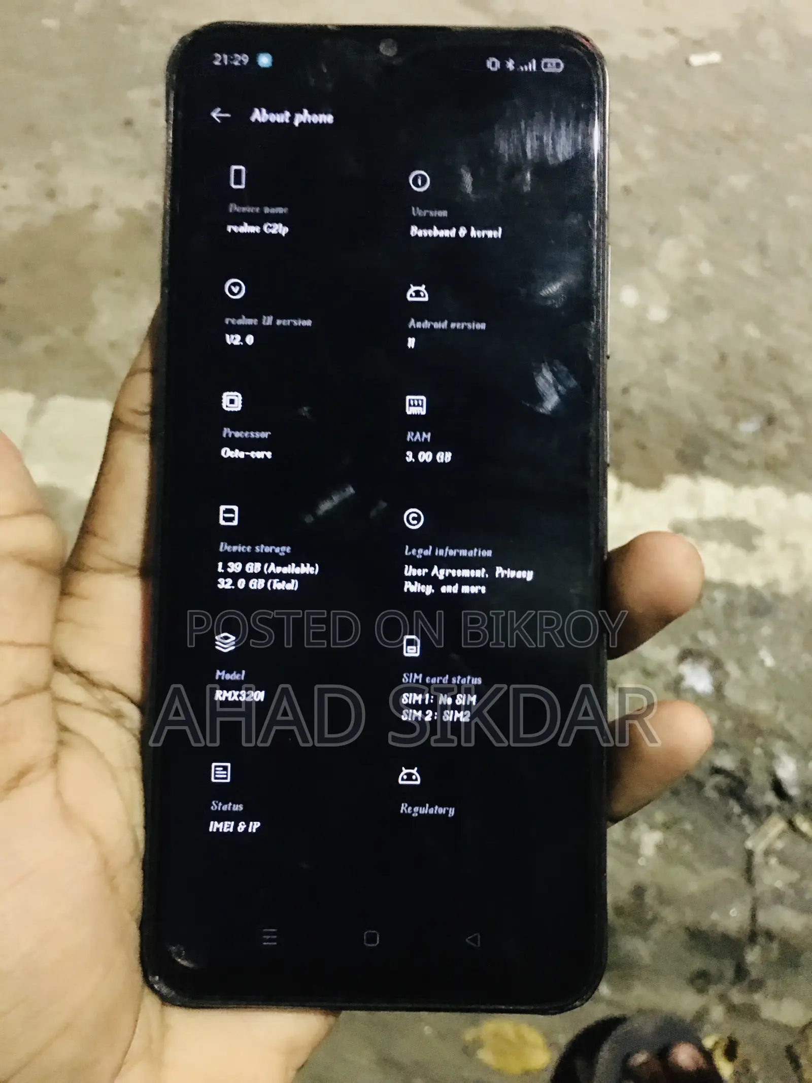 Realme C21Y 32 GB Black