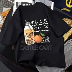 প্রিন্টেড ড্রপ শোল্ডার টি-শার্ট
